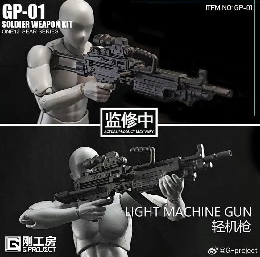 GP-01: G-PROJECT Gear Series 1/12 Scale Soldier Weapon Kit