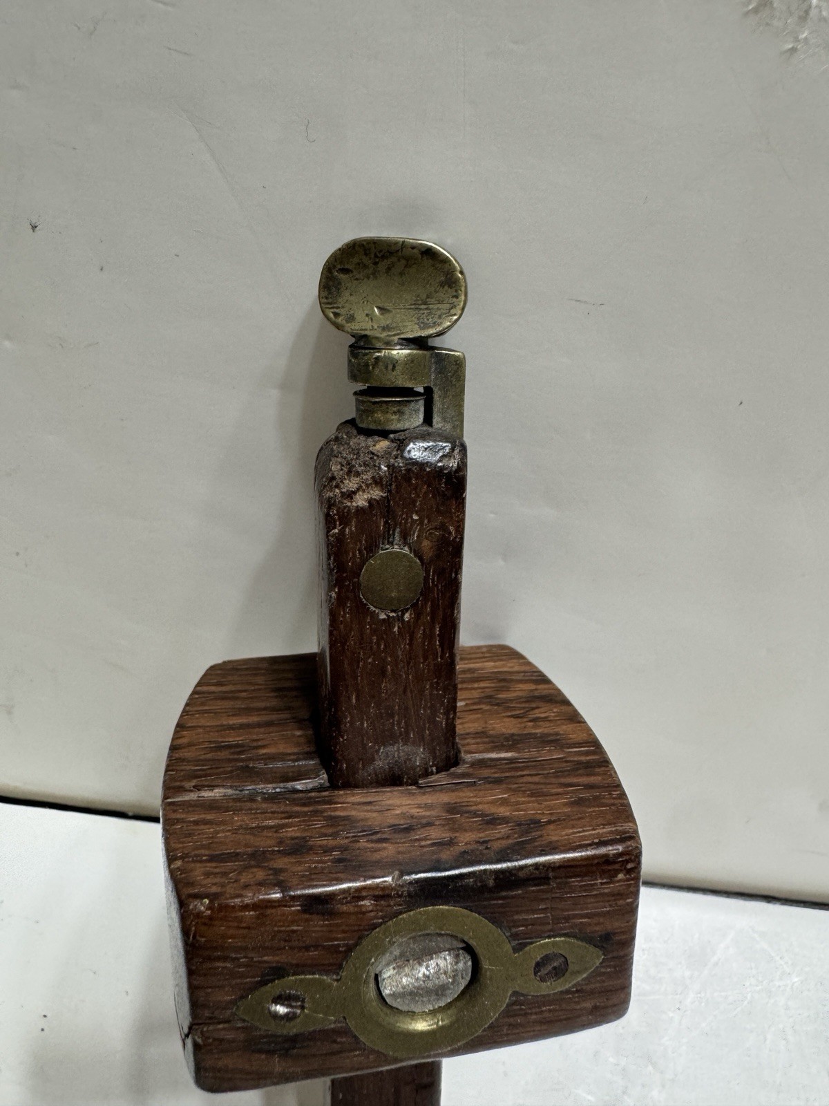 Adjustable Vintage Rosewood & Brass Combination Mortice & Marking Gauge Antique