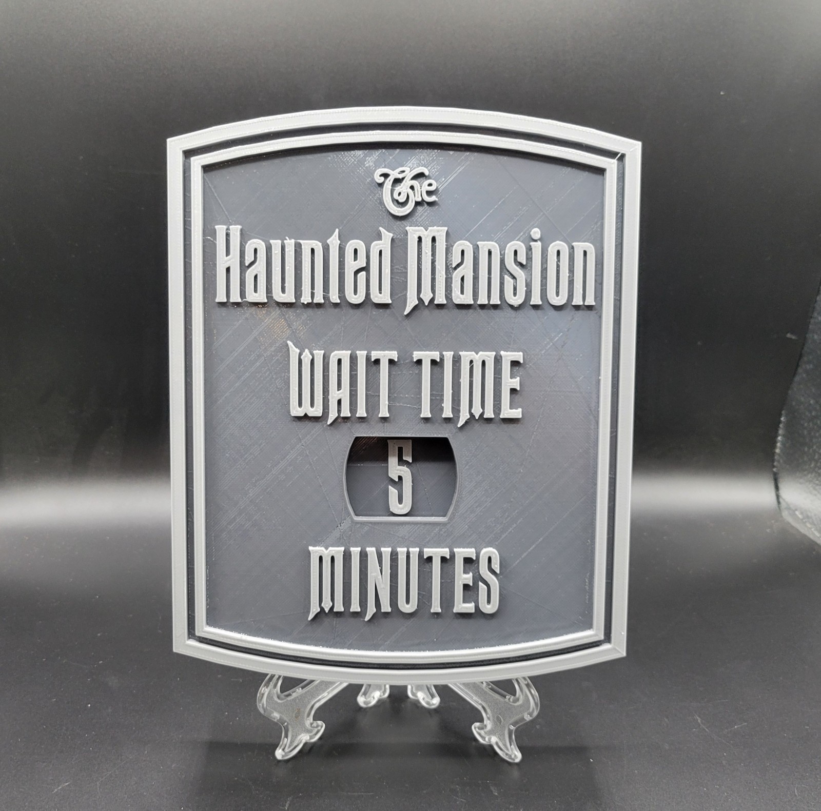 10 x 8 inches Haunted Mansion Wait Time Sign Plaque Replica - Disney World
