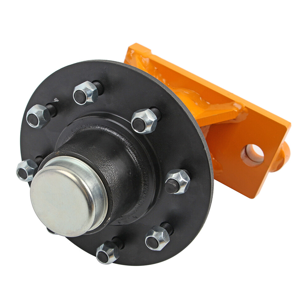 Superior Container Wheels 8 x 6.5 Lug Bolt-on SINGLE Spindle Kit International