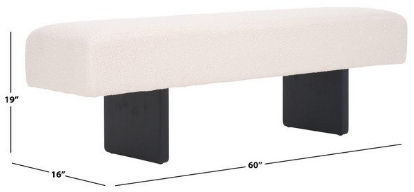 Safavieh RYER BOUCLE BENCH, Reduced Price 2172780556 BCH4501A