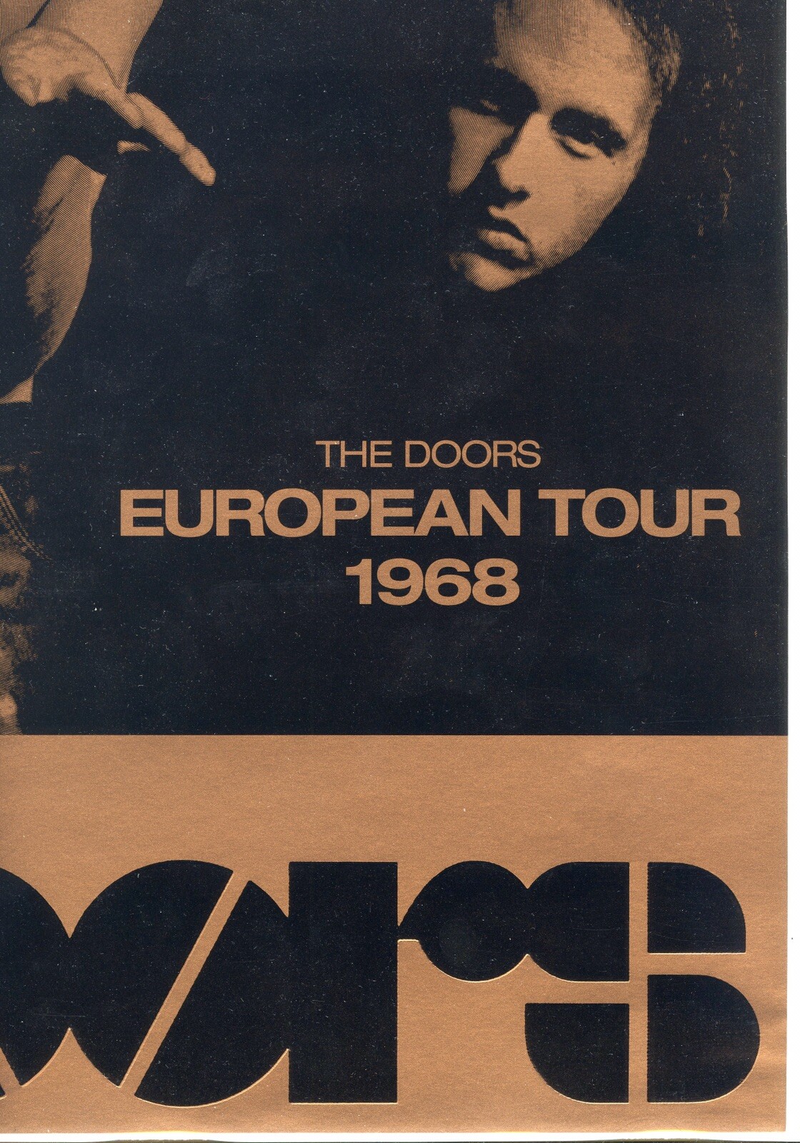 1968 THE DOORS European Tour Poster JIM MORRISON