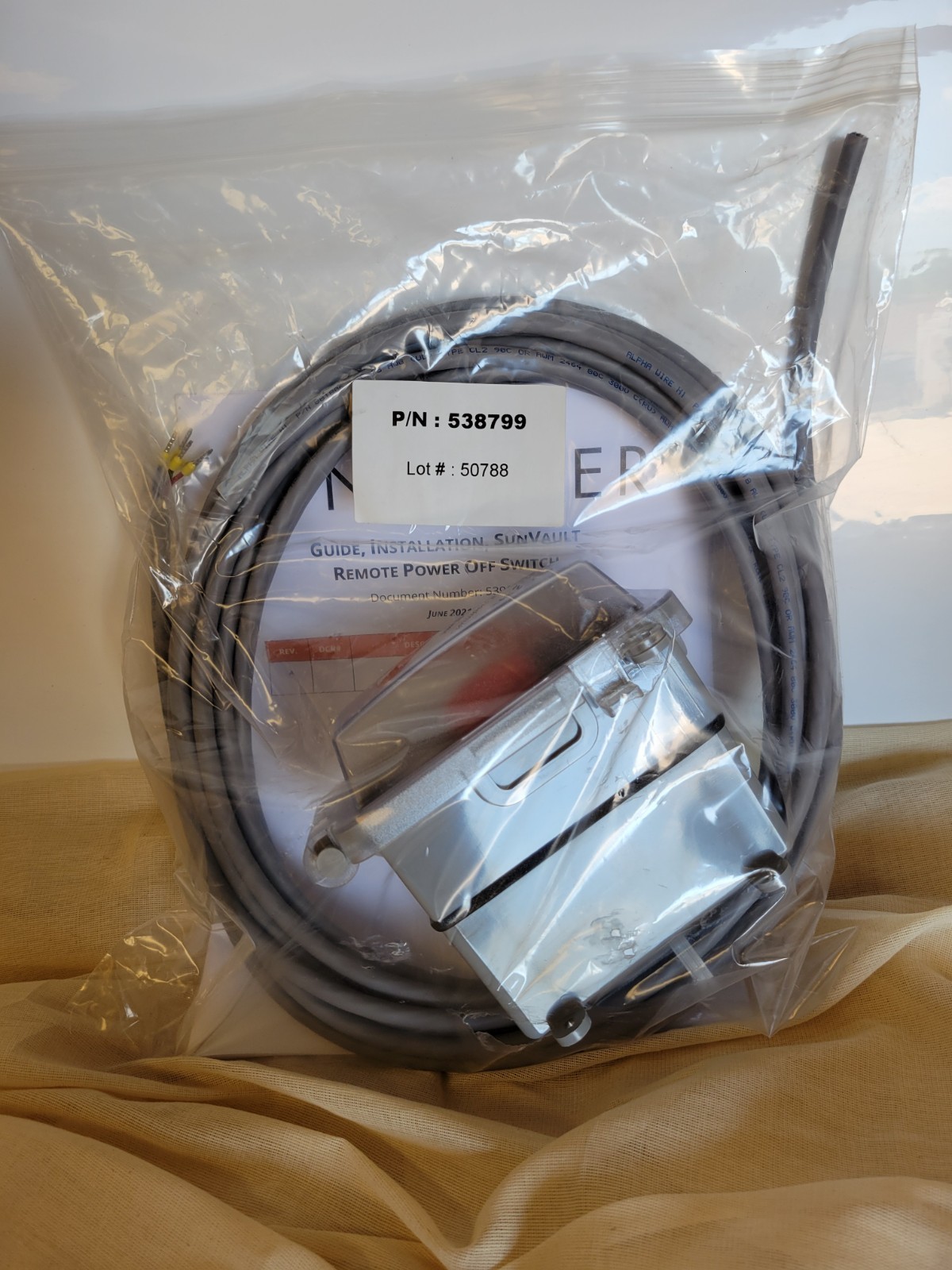 Sunvault RPO Switch Brand New with manual 538799
