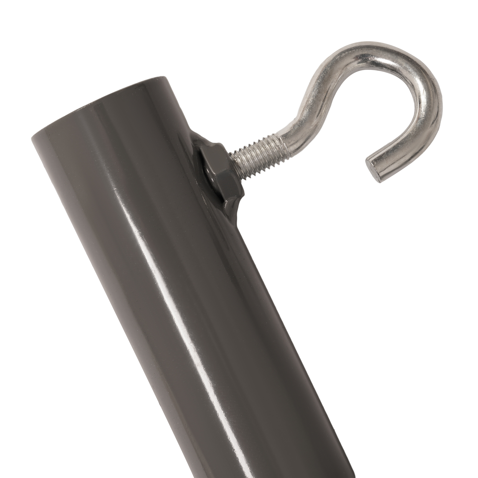 10 Pieces Gray Powder Coated 1" Golf Frame Corner Bracket Kit DIY with Eye-Bolts