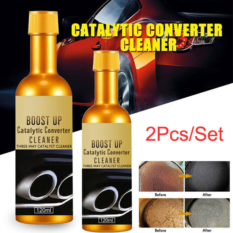 2PCS Boost Up Vehicle Engine Catalytic Converter Cleaner Cleaning Multipurpose