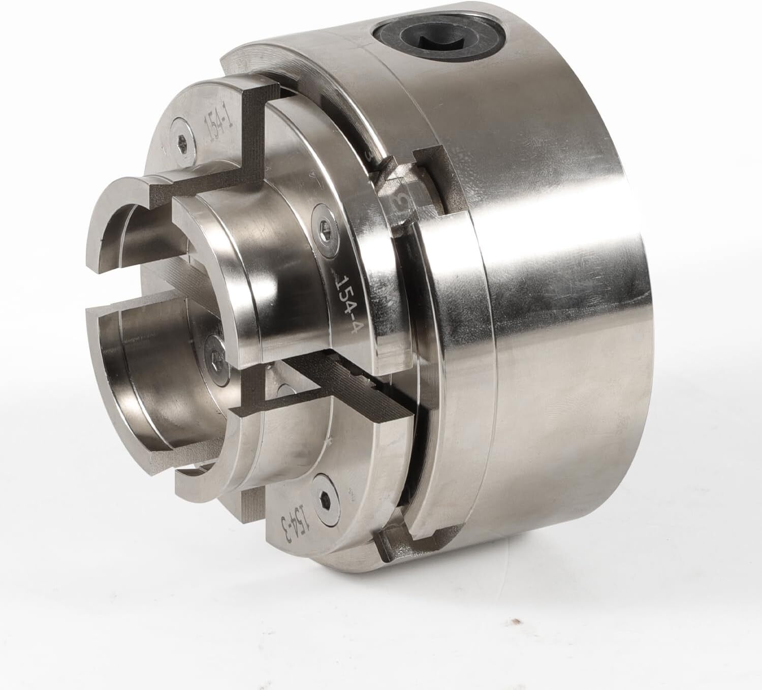 4 Inch Wood Lathe Chuck Set 1" x 8 tpi, Self Centering 4 Jaw Wood Turning Chuck