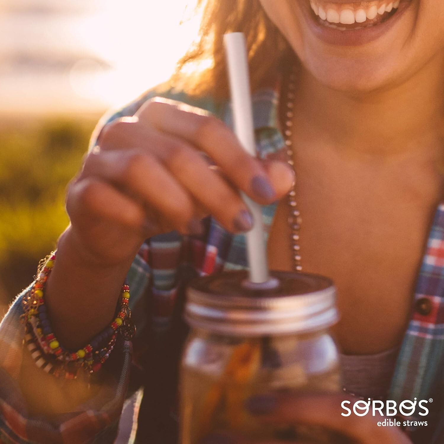 Edible Biodegradable Straws - Neutral Flavor, Pack of 200 | Eco-Friendly Choice