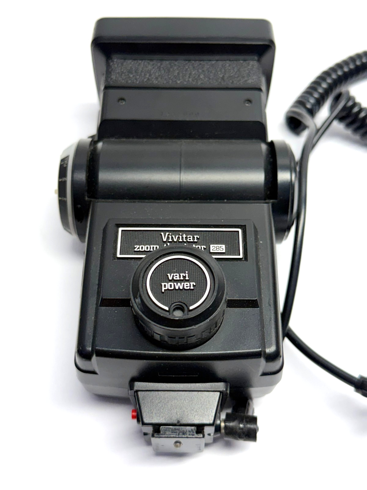 Vintage Vivitar Zoom Thyristor 285 Vari Power Shoe Mount Flash Black