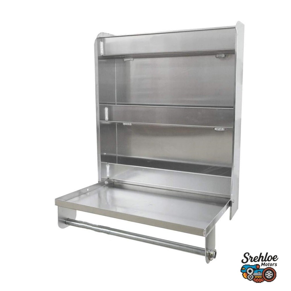 Aluminum Shelves Cabinet Garage Enclosed Trailer Storage Organizer Workstation