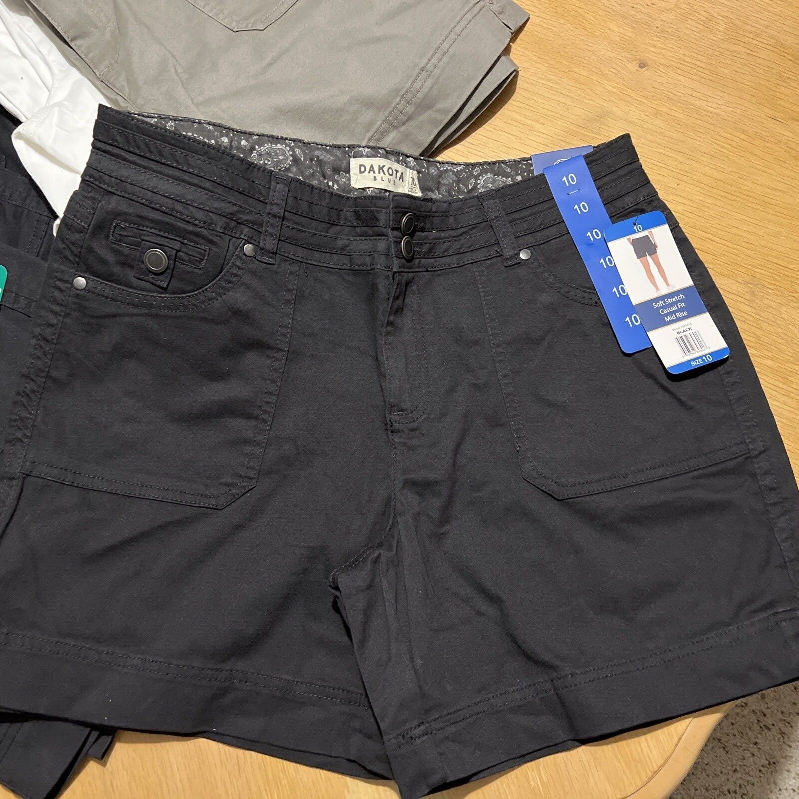 Women's Soft Stretch Casual Fit Mid Rise Shorts Colors & Sizes CHOICEs dakota