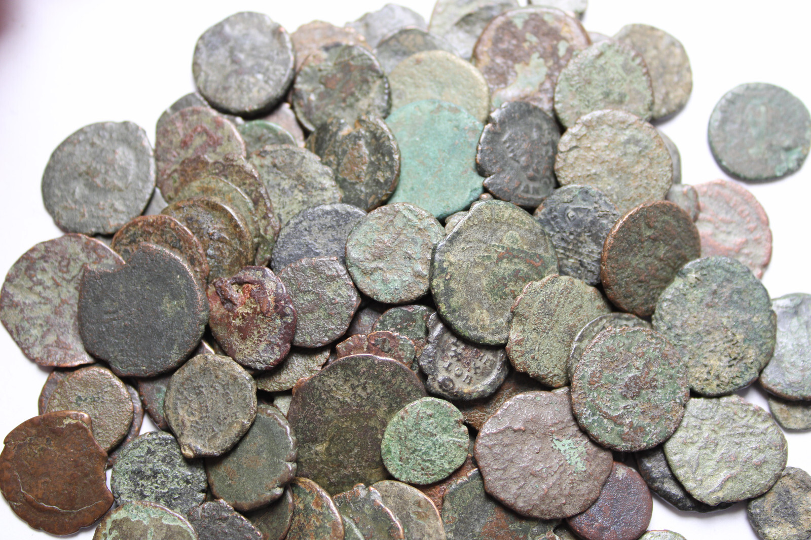 1 Original ancient Roman imperial bronze coin Random from the group pictured