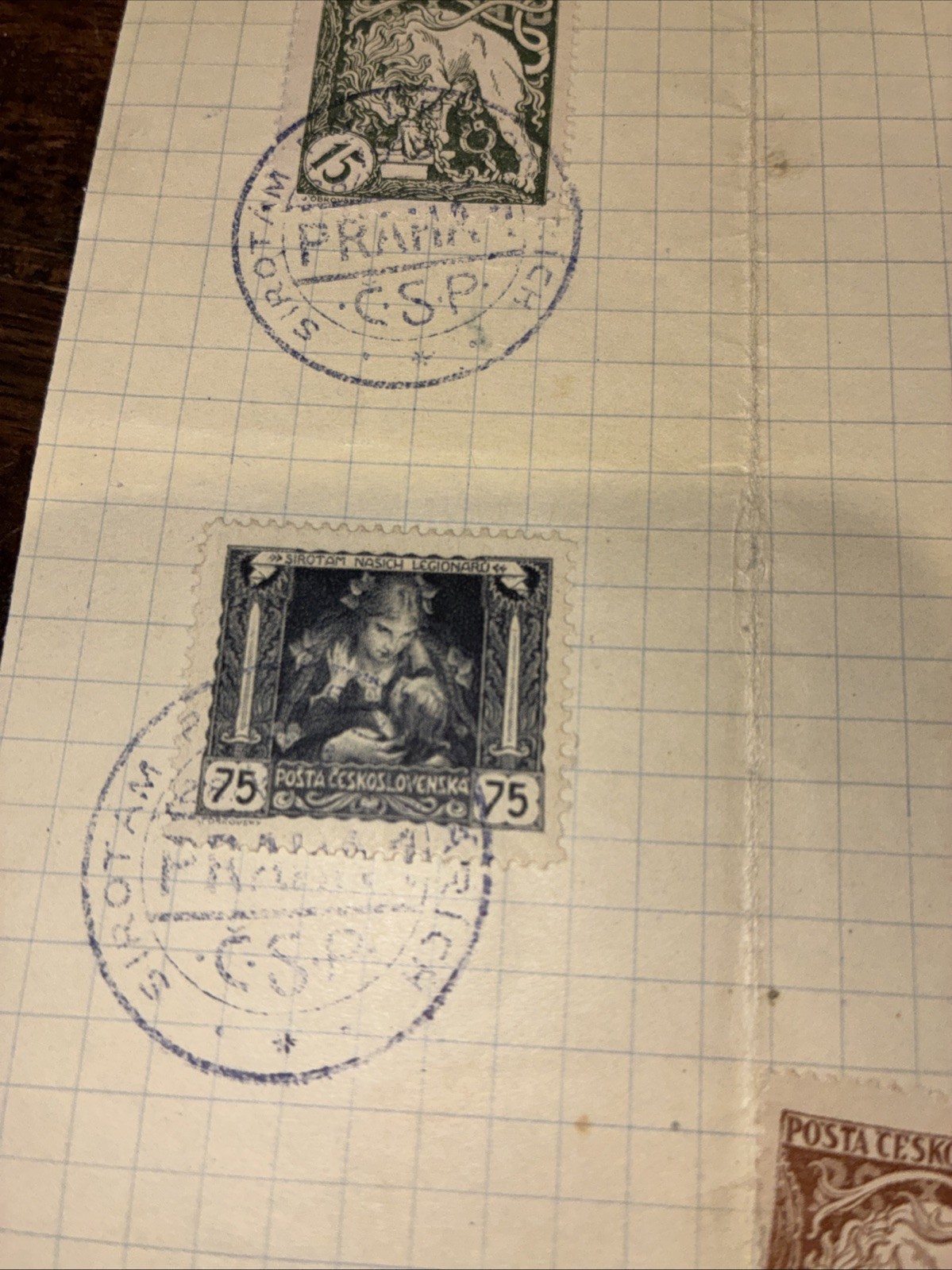 Czechoslovakia 1919 -Legionnaires- Widows and Orphans -Michel 34-40 Used W Postm