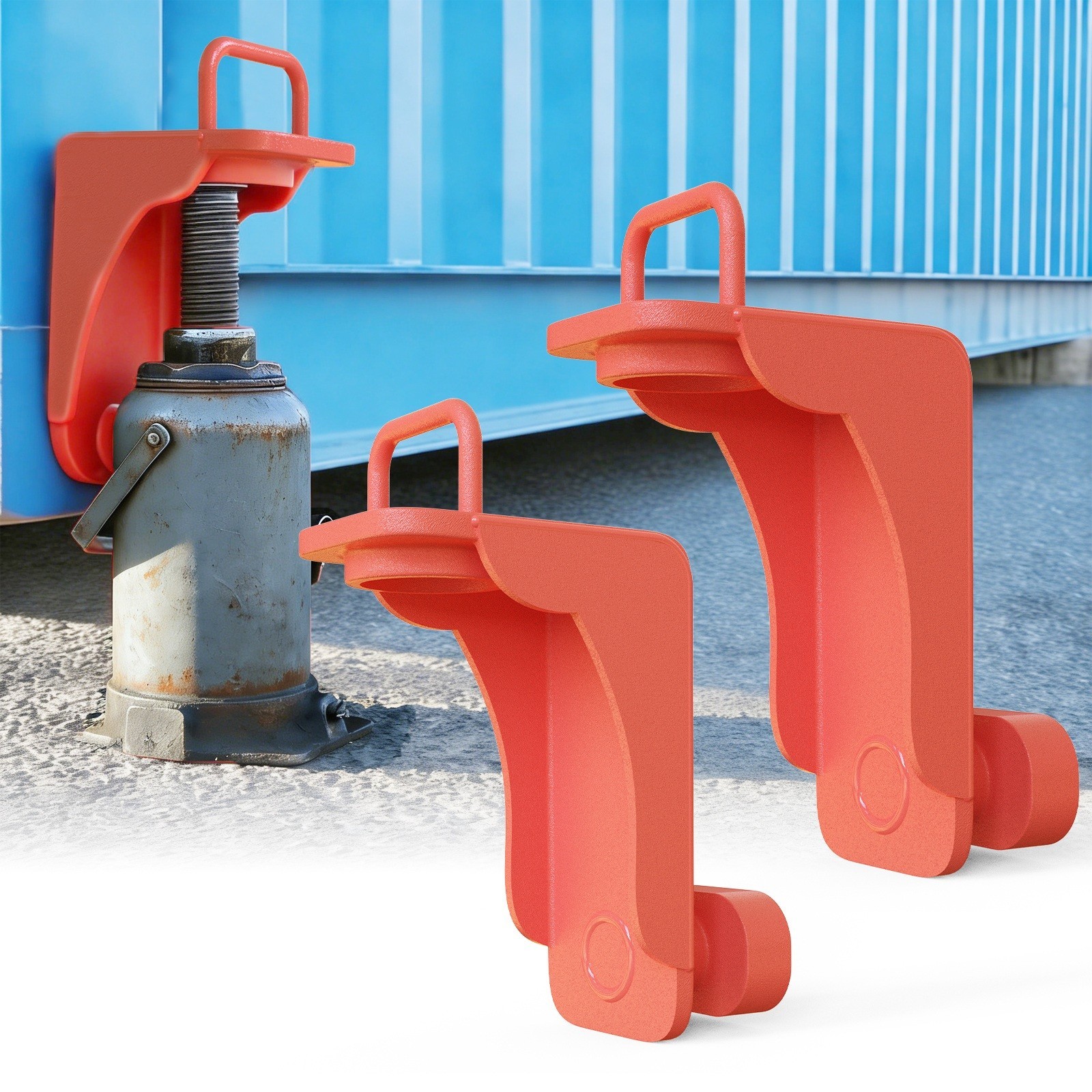 2Pack New upgrade Superior Shipping Container,Jack Lug,Jack Leveling Attachment