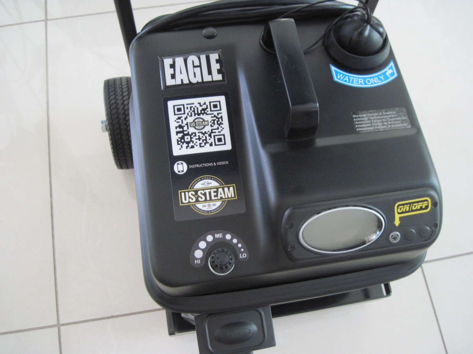 US Steam Eagle Vapor Commercial Steam Cleaner with Cart