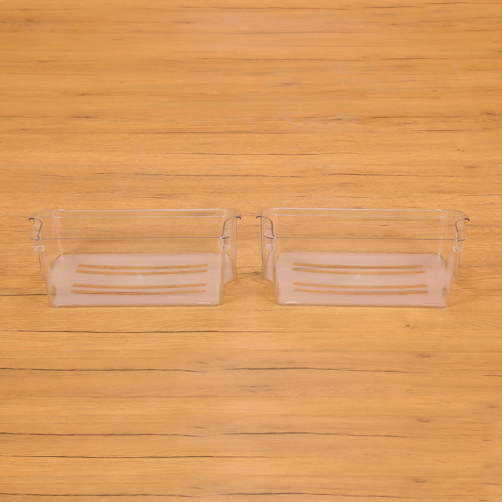 2 Pack Clear Refrigerator Door Bin Shelf #240324502 For Frigidaire Kenmore