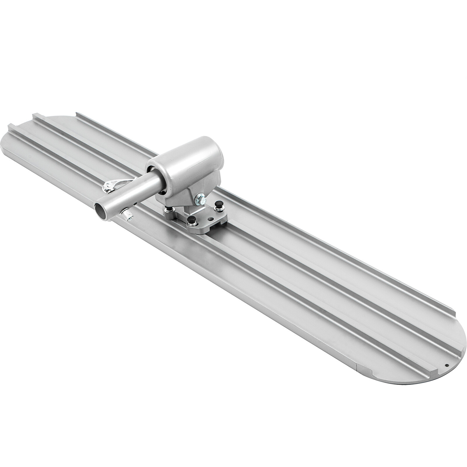 VEVOR Bull Concrete Float 48"x8" Concrete Tool Trowel Float 4 Handle Round End