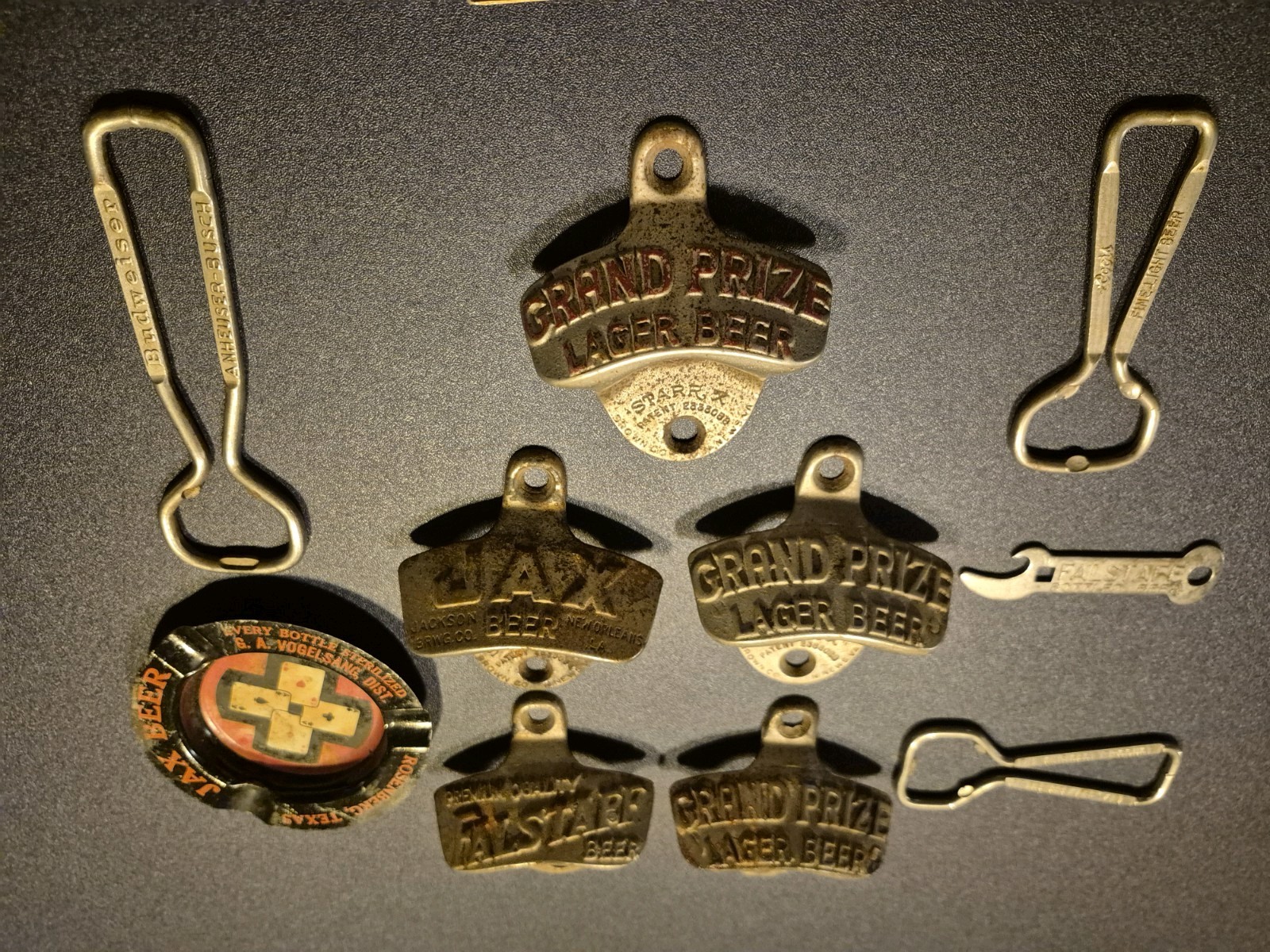 Vintage Texas Starr X Beer Opener Lot – Grand Prize, Jax, Falstaff + Extras Bud