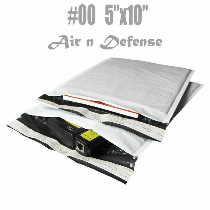 #00 5x10 Poly Bubble Padded Envelopes Mailing Mailers Shipping Bags AirnDefense