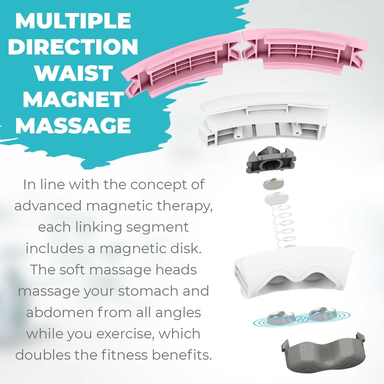SMART WEIGHTED HULA HOOP WITH DATA RECORDING | NON DROPPING AND ADJUSTABLE HOOP.