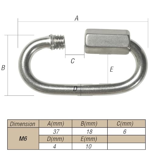 Stainless Steel Chain Quick Links M3.5