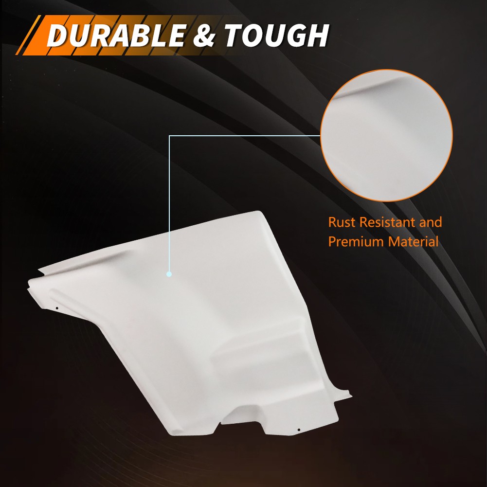 For 72-81 Camaro Firebird L&R Lower Plastic Rear Armrest Seat Side Panels White