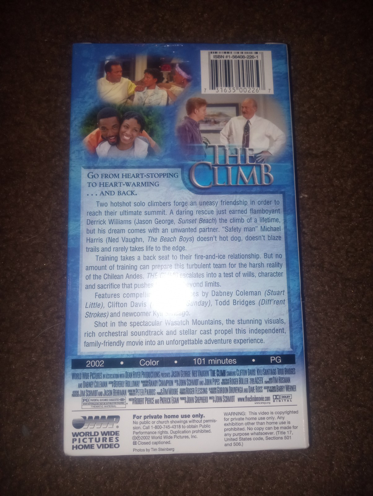 New The Climb VHS Tape