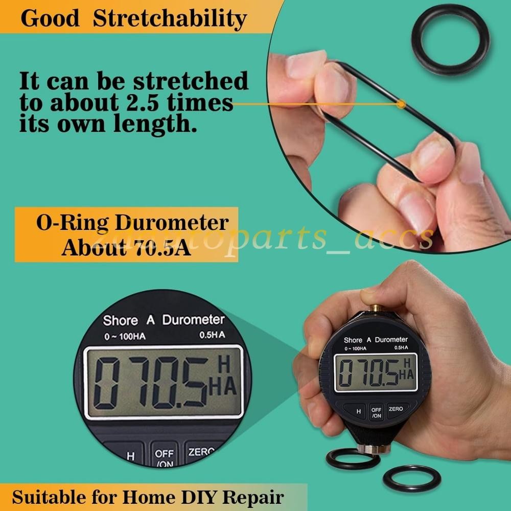 1020 Pcs O Ring Kit 20 Size Nitrile Rubber Oring Assortment Set for Car Auto Veh