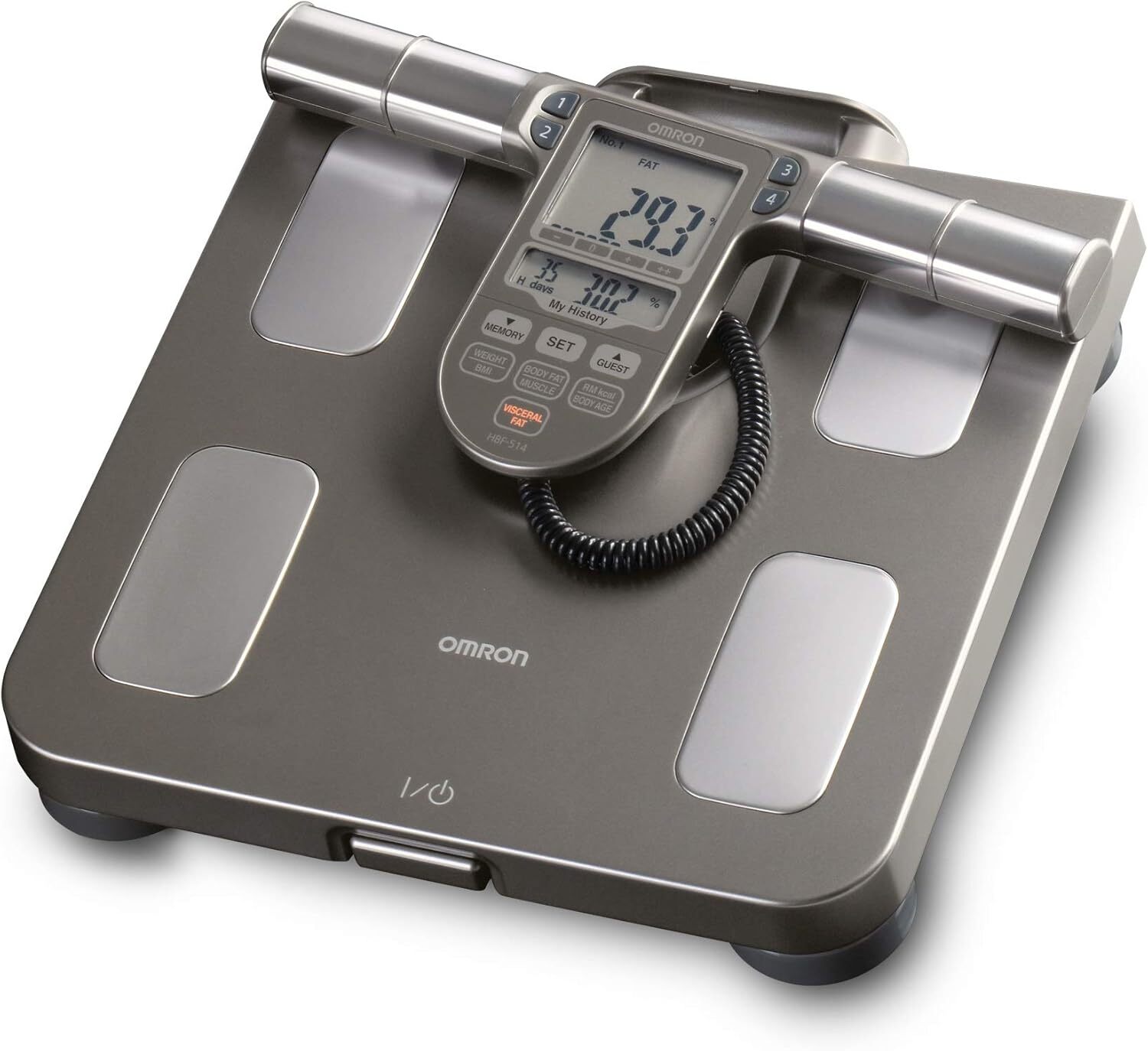 OMRON HBF514C Body Composition Monitor & Scale w/ 7 Fitness Indicators