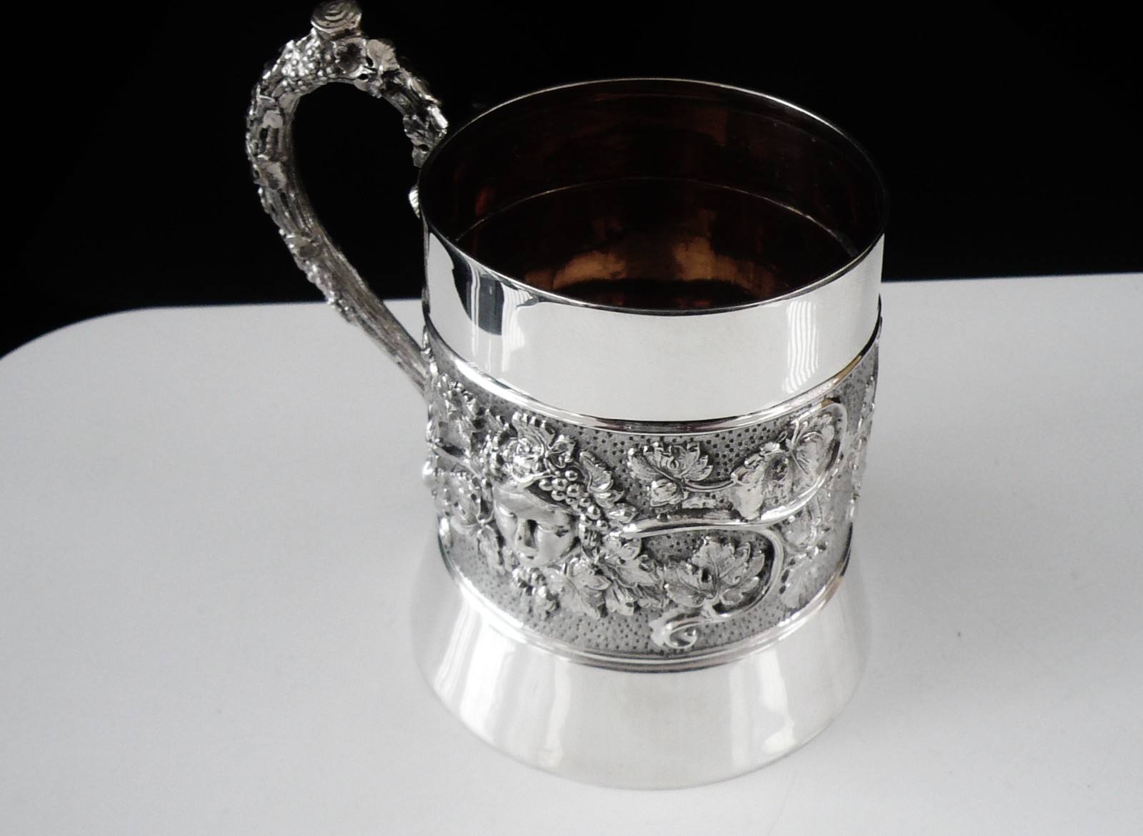 Antique Sterling Silver Tankard Mug, Horace Woodward & Co Ltd, London 1894