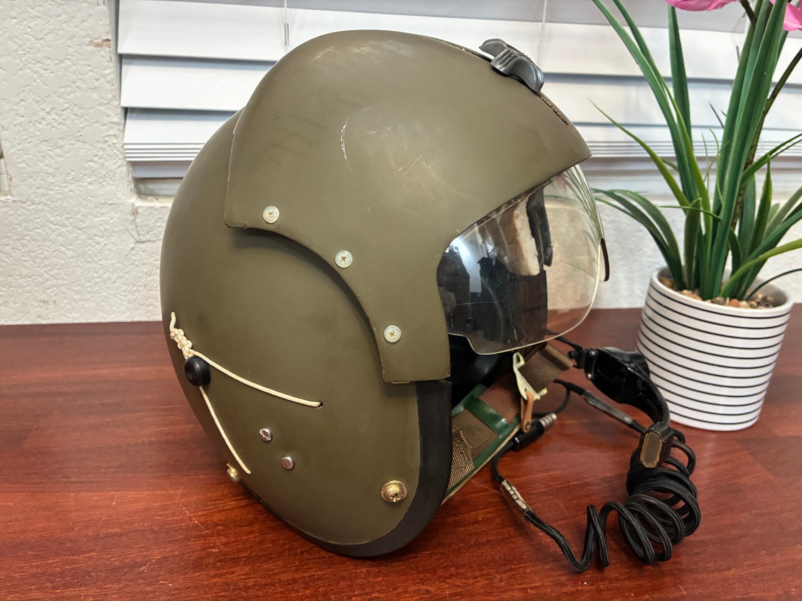 Vintage 1965-67 Gentex APH-5A Helicopter Flight Helmet–Vietnam War -Original Bag