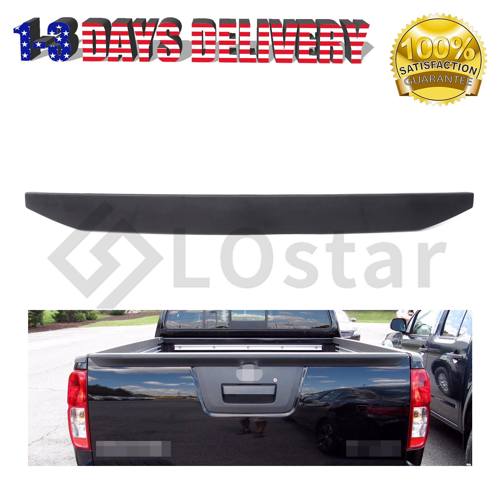 Rear Tailgate Molding Cap Cover 934869BF0A For 2013-2021 Nissan Frontier