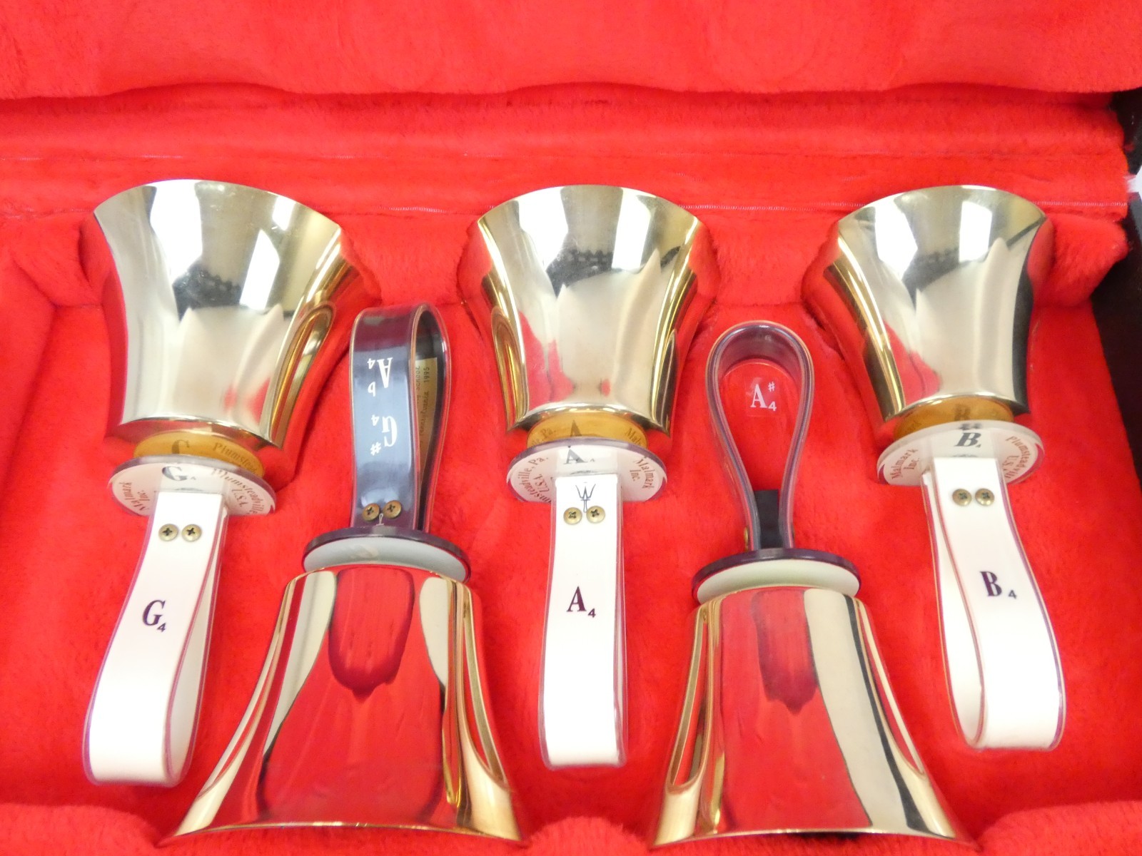 Malmark 3 Octave Handbell Set C4–C7 w Cases (Plus 10 Duplicate Bells)