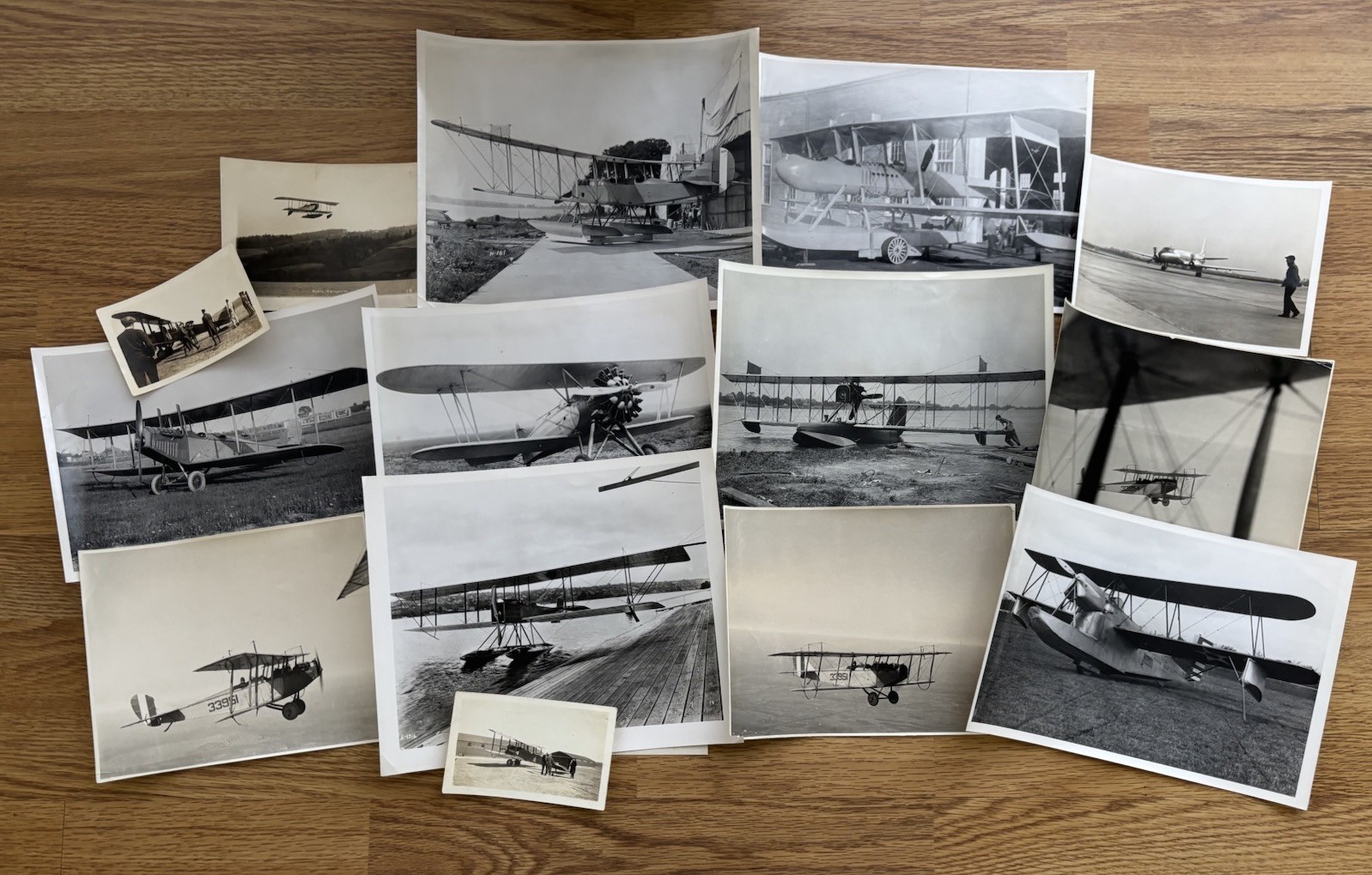 Vintage Lot of (14) Early Aviation Photos WWI Era Airplanes Curtiss Jenny More