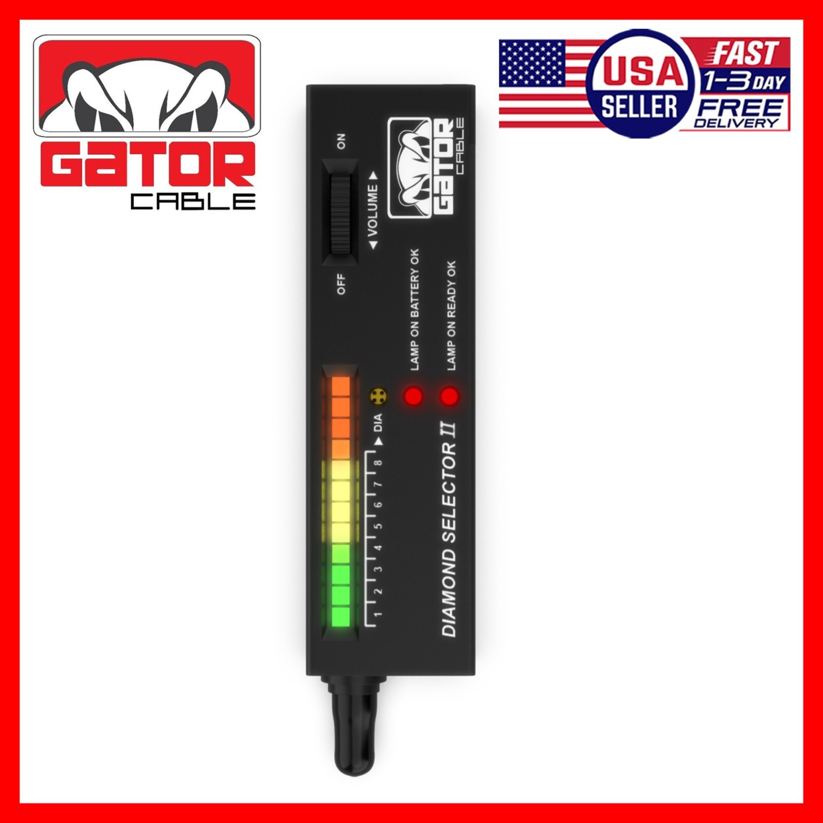 Diamond Gemstone Tester Selector Illuminated Jewelry Testing Tool Pen Portable