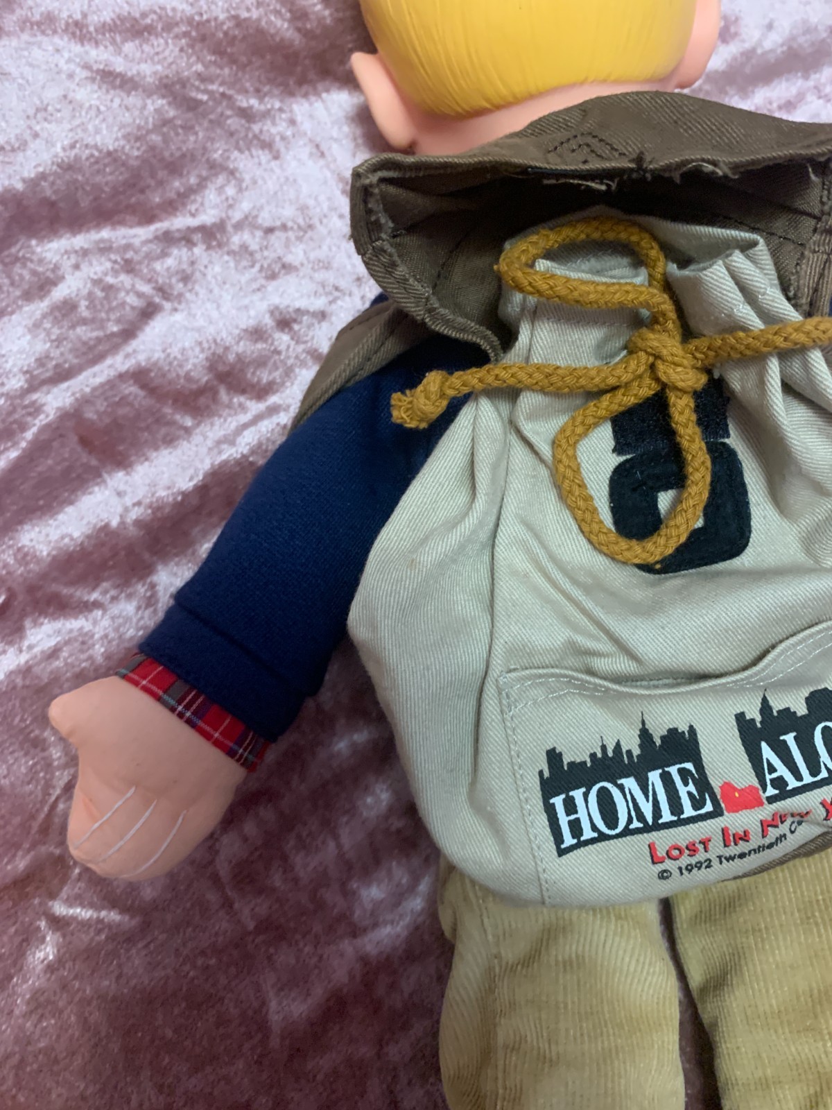 Vintage 90s Home Alone 2 18" Talking Kevin Doll Set Lost In New York Pull String