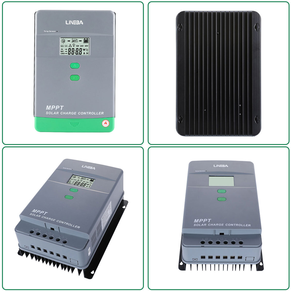 MPPT 100A/60A/30Amp Solar Panel Battery Charger Controller 12V 24V 36V 48V Auto