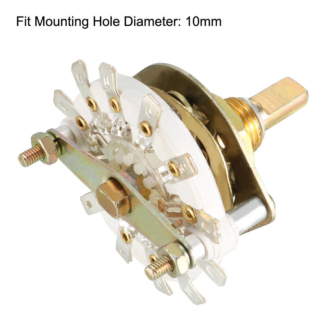 4pcs 12Pin 2P5T 2 Pole 5 Position Selectable 1Deck Band Selector Rotary Switch