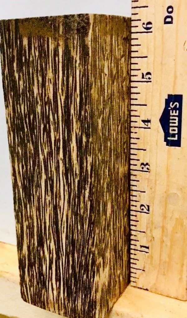 Black Palm Turning Wood Blank Spindle Square Lumber Wood Block 2" x 2" x 6"
