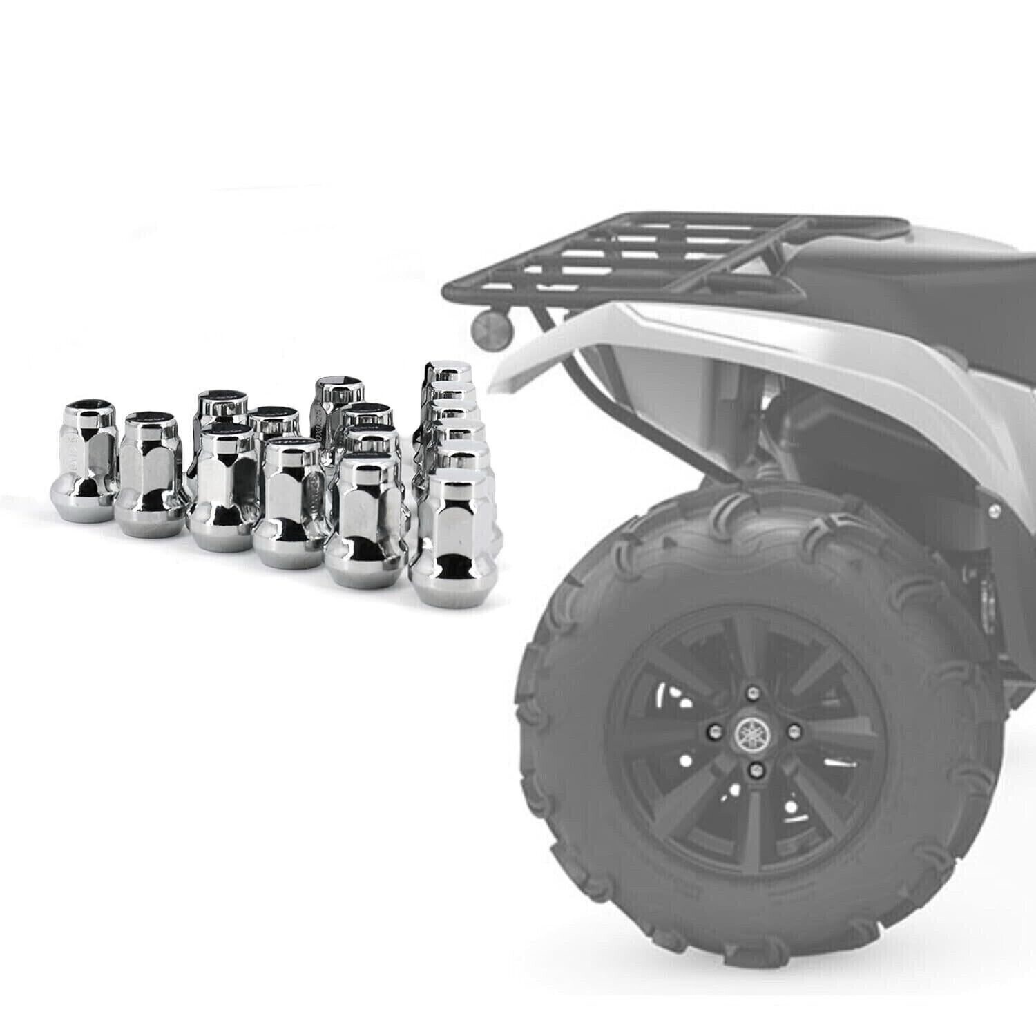 16 Lug Nuts 2010–2014 Polaris RZR 4 800 Wheel Rim Tapered Nut Black