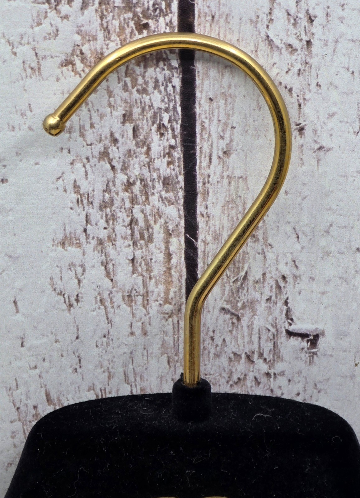 7X Authentic Chanel Black Velvet Hanger Gold CC Logo & Hook Coat Jacket Non Slip