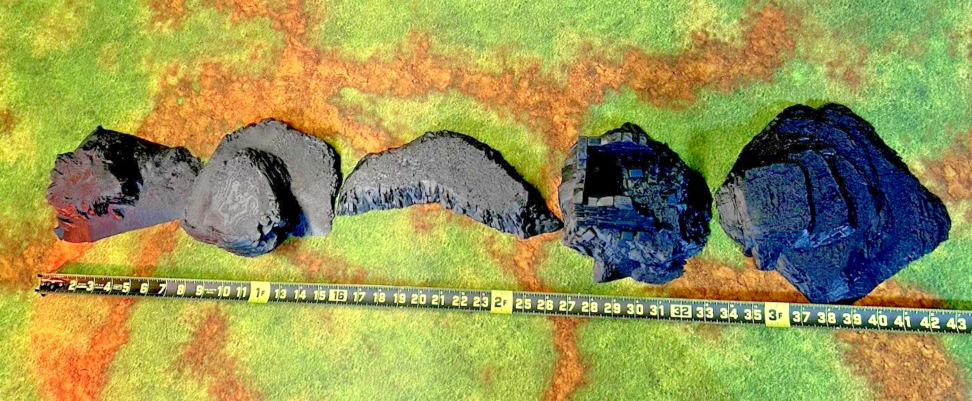 Tabletop Terrain Massive Hills tabletop scenery, 5-piece set