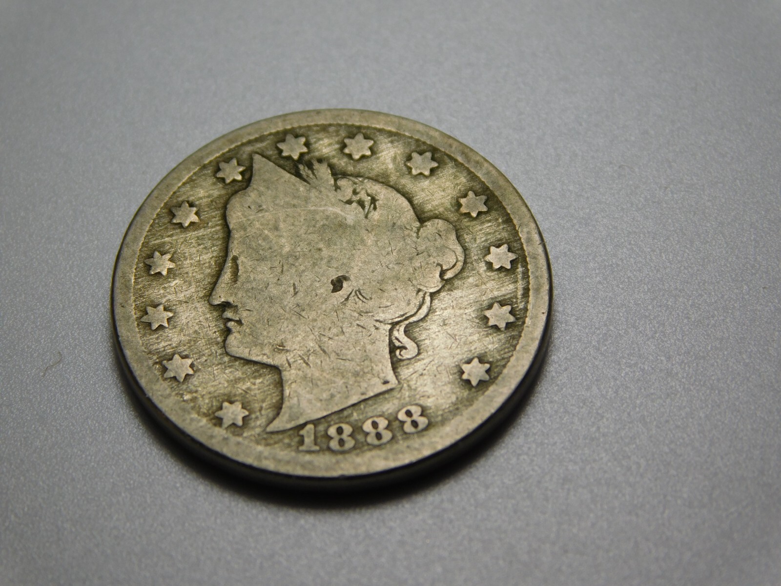 OLD US COIN 1888 LIBERTY HEAD V NICKEL