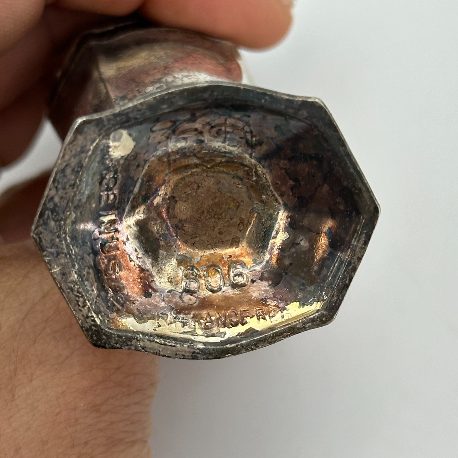 LAFRANCE 606 Silver Plated Salt And Pepper Shakers Vintage Art Deco Kitchen 4.5"