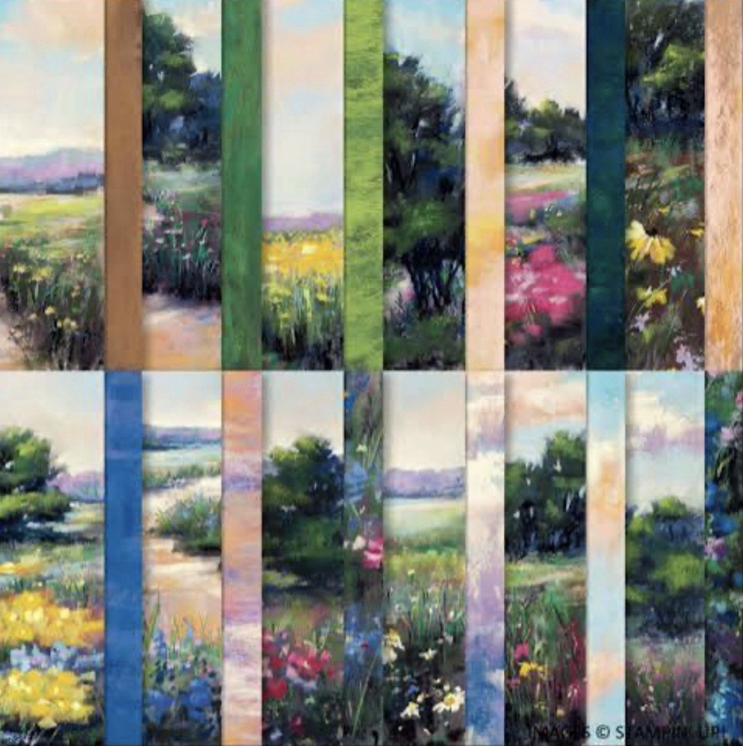 MEANDERING MEADOWS Designer Series Paper DSP Stampin Up Full Pack 48 Sheets 2602