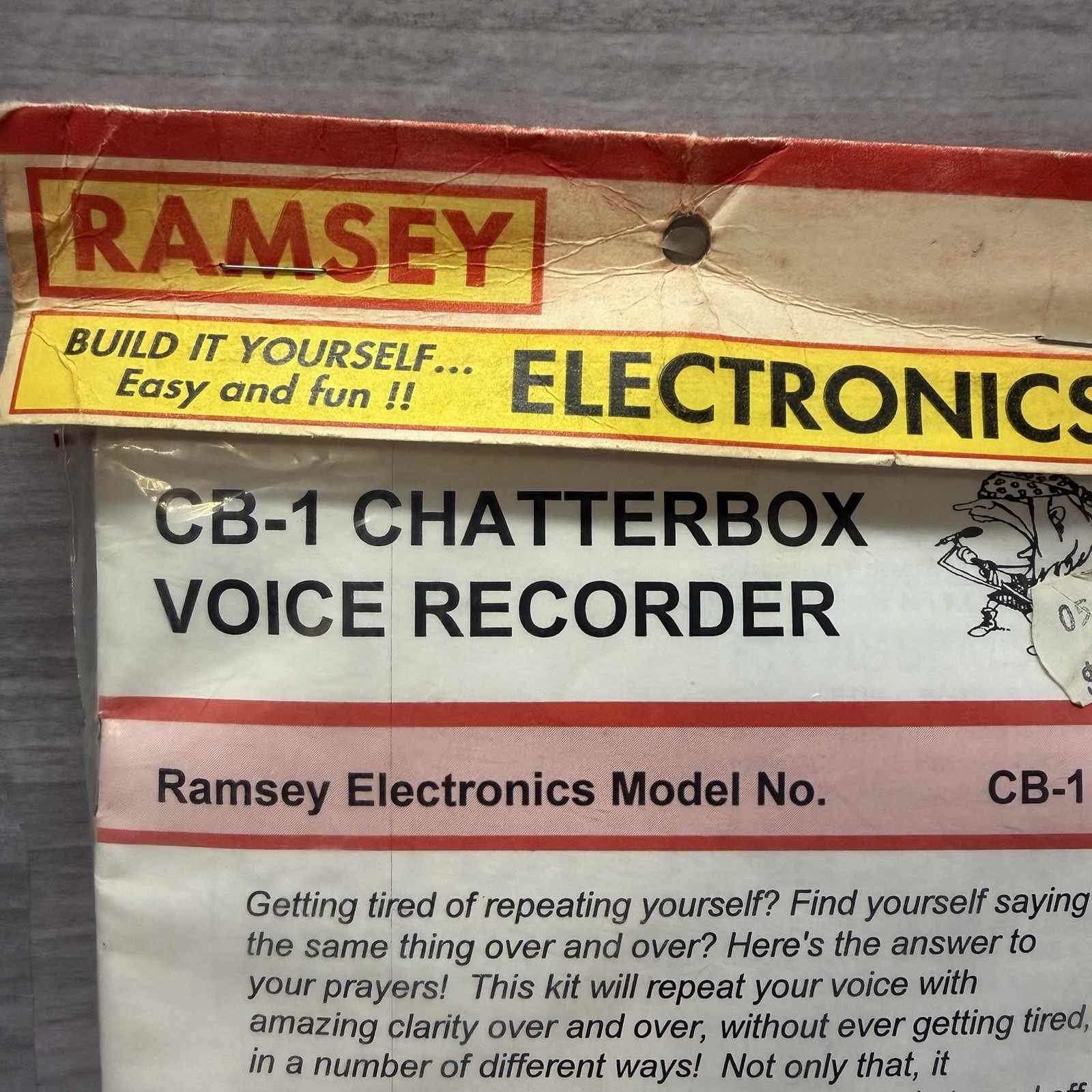Vintage Ramsey Electronics CB-1 Chatterbox Voice Recorder Kit Sealed USA Made
