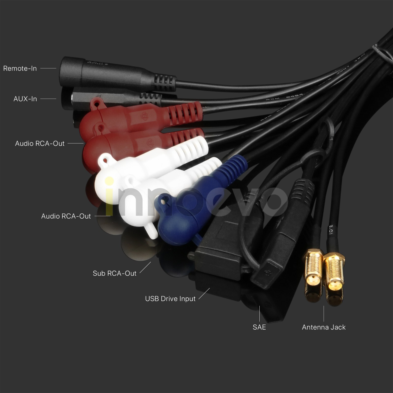 Waterproof Amplifier Motorcycle UTV Bluetooth 4.1 Ch Audio Stereo Radio System