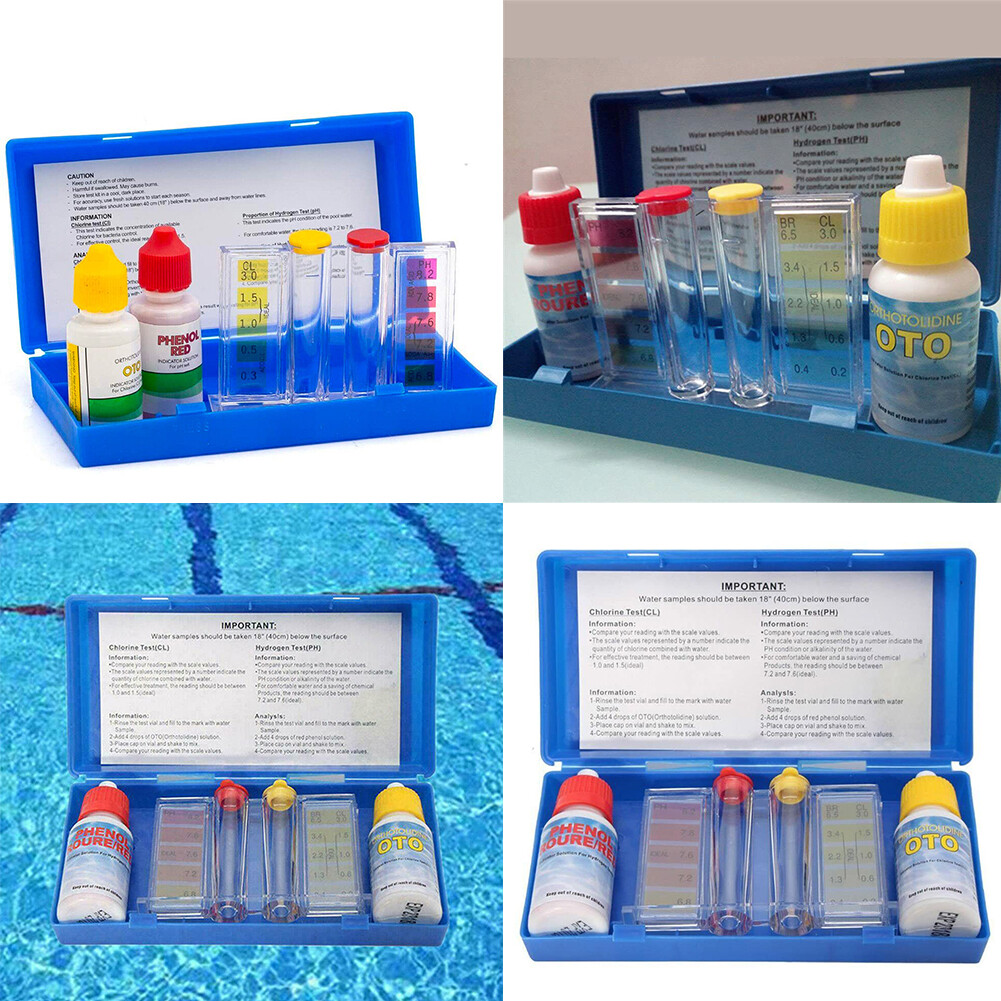 US 1 Pack Essential Ph & Chlorine Levels Swimming Pool Spa Water Test Kit