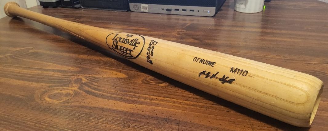 Pittsburgh Pirates ANDY VAN SLYKE Game Used 1990 Rare 1 Year Model M110 Bat