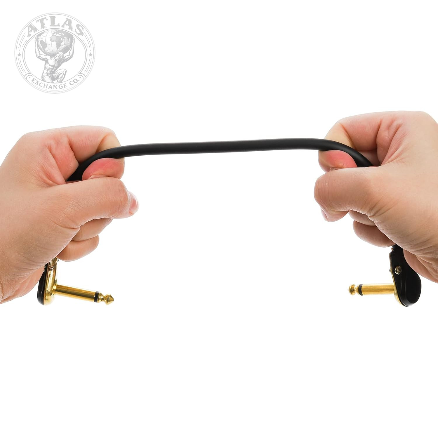 AVLA 4 Pack Guitar Patch Cables, 12 Inch Flat Low Profile Pedal Instrument Cable