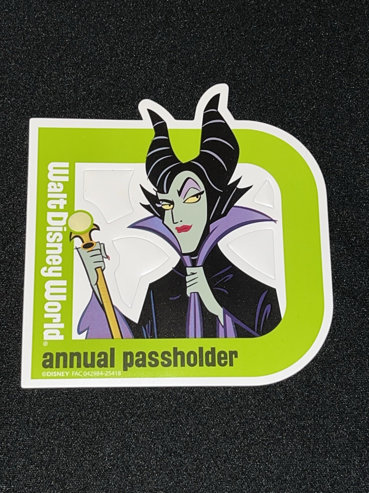 Disney Parks Annual Passholder Magnet - Maleficent - Original & Brand New